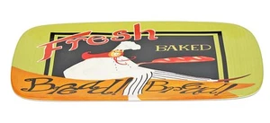 International Gourmet Chefs Fresh Baked Bread Serving Tray - Imagen 1 de 2