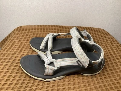 Sandalias Teva Terra Fi Lite para mujer talla 7 blancas con tira trasera senderismo agua 100147 Foto 1 de 4