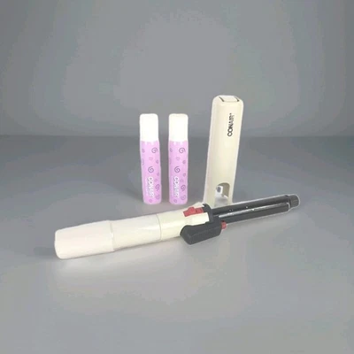 Vintage 1991 CONAIR Cordless Curls 3/4" Combo Curling Iron Travel Thermacell Set - Image 1 of 4