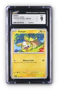 POKEMON Yamper 058/162 SV05: Temporal Forces Regular CGC 9 - Picture 1 of 1