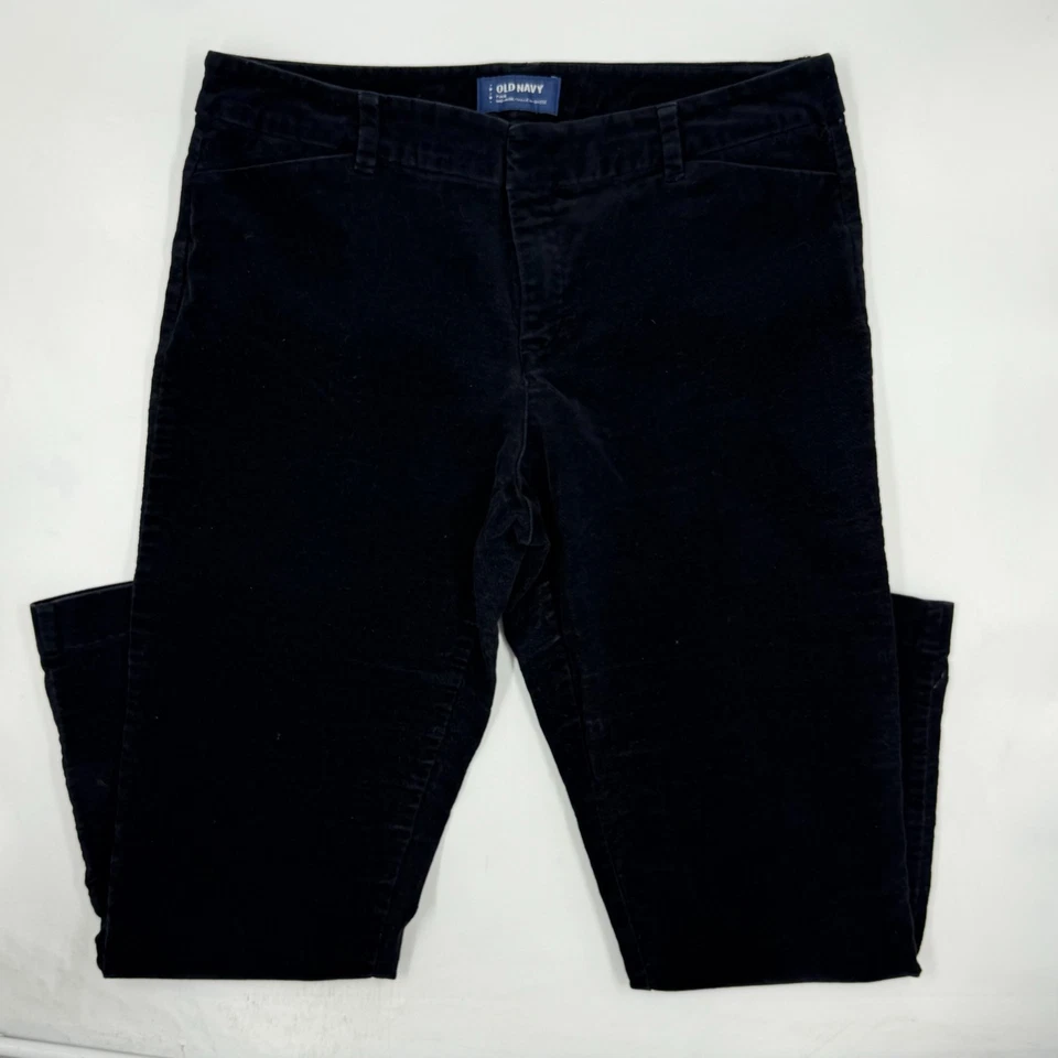 Pantalones Pixie Old Navy para mujer talla 10 negros mezcla de algodón elásticos ajustados al tobillo Foto 1 de 4