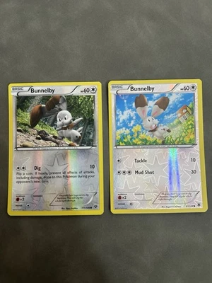 Pokémon Bunnelby Reverse Holo 87/119 And 111/146 Phantom Forces Set Free Ship - Image 1 of 2
