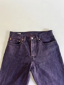 Levi's 501 ‘90S Women’s Colored Denim Jeans Purple Acid Wash Sz 30x30 - Picture 1 of 11