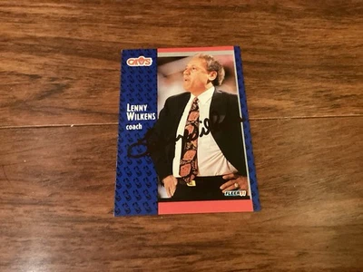 HOF LENNY WILKENS FIRMADO AUTOGRAFIADO NBA DREAM TEAM CAVS HAWKS TRAILBLAZERS Foto 1 de 2
