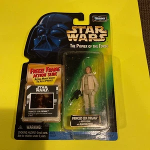 Star Wars Princess Leia (Hoth) Freeze Frame Power OF The Force Figure Kenner - Picture 1 of 2