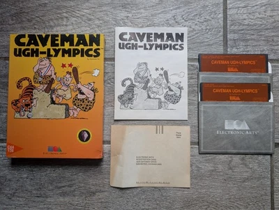 CAVEMAN UGH-LYMPICS - Commodore 64 C64/128 - Complete & Fully Tested! - Image 1 of 4