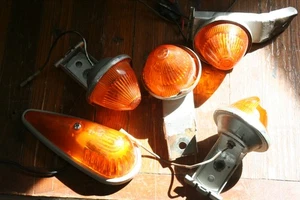 4 Watermelon & 1 TEAR DROP Big Side Marker Clearance Lamp Truck Trailer PIECES - Picture 1 of 4