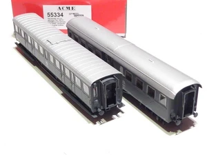 ACME HO 55334 FS Set 2 x 4 achsiger 2 Klasse Personenwagen grau NEU OVP - Picture 1 of 3