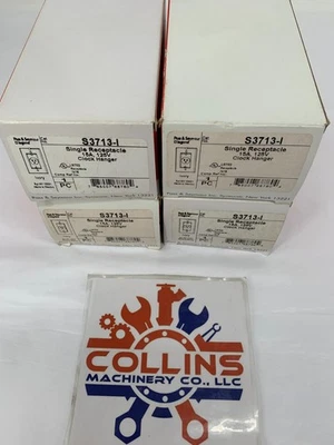 Pass & Seymour S3713-1 Single Receptacle Clock Hanger 15A 125VAC Lot of 4 - Image 1 of 4