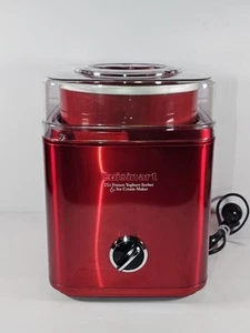Cuisinart Frozen Youhurt Sorbet Ice Cream Maker Red ICE-30MRA - Picture 1 of 8