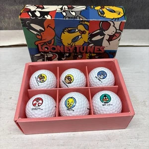 Looney Tunes set of 6 Precept Golf Balls, Taz, Daffy, Bugs, Tweety and Speedy - Picture 1 of 3