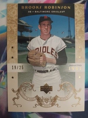 Salón de la Fama Upper Deck 2005 - Brooks Robinson #9 dorado/25 Foto 1 de 2
