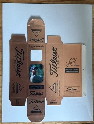 Manga de pelota de golf Tiger Woods Titleist edición coleccionista firma 1997 Masters Foto 1 de 4