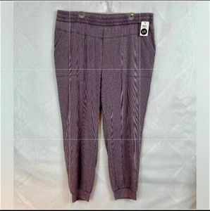 NWT Anybody Womens Soft lavender Pocket Joggers Pants / size 1X - Picture 1 of 11