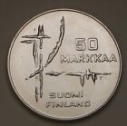 FINLAND 50 MARKKAA 1982 K T   SILVER 0.500   ICE HOCKEY   AU