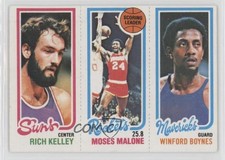 1980-81 Topps Rich Kelley Moses Malone Winford Boynes #64-102-192 Rookie RC HOF