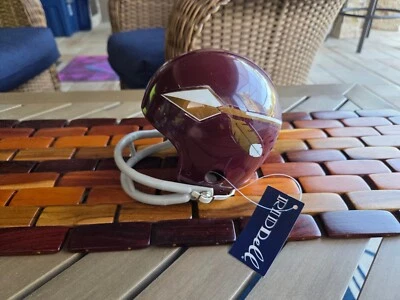 1969 Riddell NFL 复古迷你头盔华盛顿红皮队 2 条面罩 — 第 1/2 张图片