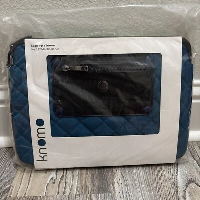 "Fundas acolchadas Knomo London de 11"" para computadora portátil ChromeBook o MacBook Air verde azulado" Foto 1 de 2