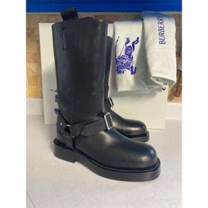 Botas de montar bajas Burberry para mujer de cuero negro 37/7 - Imagen 1 de 10