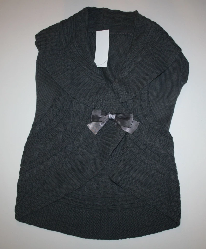 Nuevo Chaleco Gymboree Niñas 4 Años Gris Tejido con Cable Suéter Cinta Arco Frente Acogedor Foto 1 de 1