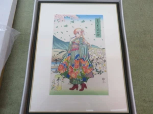 Saekano How to Raise a Boring Girlfriend Ukiyo-e Eriri Spencer woodblock - Picture 1 of 8