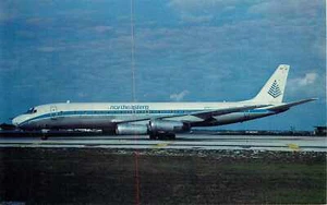 Postcard Aviation Northeastern McDonnell Douglas DC-8-62CF - Picture 1 of 2