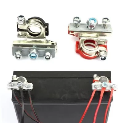Battery Terminal Connector Quick Cable Clamp Clips Positive Negative For Car - Image 1 of 4