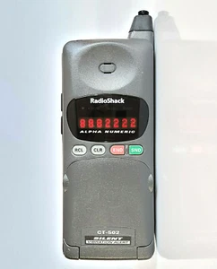 RADIOSHACK MICROTAC CT-502 - TÉLÉPHONE PORTABLE EN BRIQUE TÉLÉPHONE PORTABLE VINTAGE RÉTRO - Photo 1 sur 8