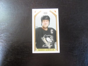 2003-04 Topps C55 Mini Brooklyn Back # 66 Mario Lemieux Card (B40) Penguins