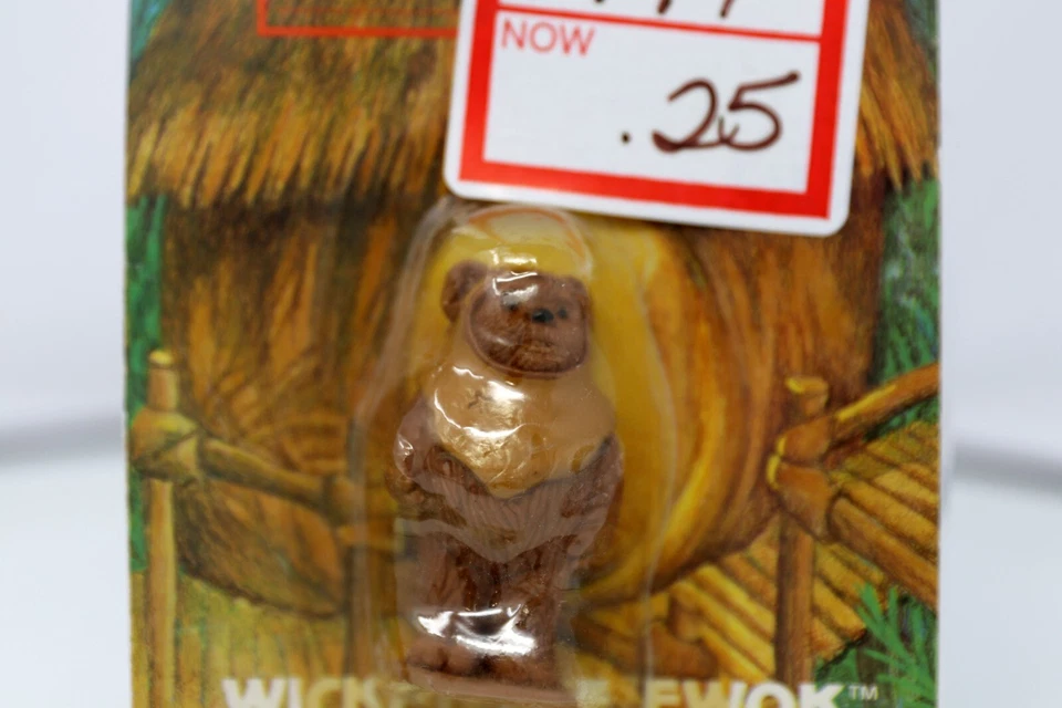 Original Wicket Ewok Star Wars Return of The Jedi Unique Bilingual Eraser 1983