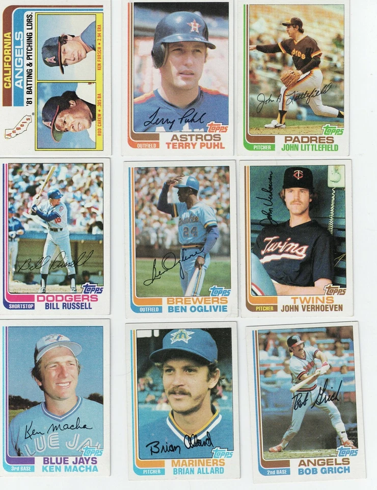 1982 TOPPS Baseball Complete Your Set 251-500 - Image 1 of 1