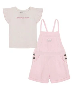 Calvin Klein 2 Piece Shortall Set - Picture 1 of 1