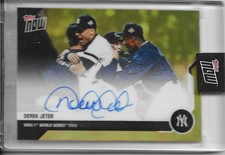 2020 TOPPS NOW CHROME DEREK JETER CAREER RETROSPECTIVE DJ-10F AUTO #'d 1/1