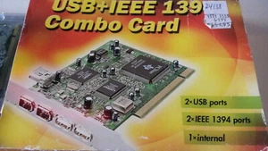 NOS PCI USB + Firewire IEEE1394 Plug-In (Doppelanschlüsse) +2 Cable 24638 - Picture 1 of 6
