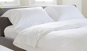 FUNDAS DE ALMOHADA ESTILO AMA DE CASA SATÉN BLANCO LISO DE 300 HILOS EGIPCIO - Imagen 1 de 3