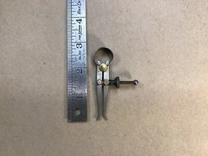 NOS Antique Union Inside Flat Leg Caliper - Vintage Hand Tool - Machinist Maker - Picture 1 of 18