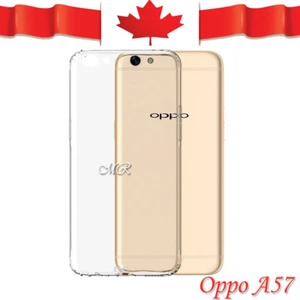 For Oppo A57 Soft Gel Clear Transparent Case Cover - Picture 1 of 1