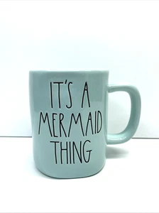 Rae Dunn Disney Princess Mug Ariel Little Mermaid IT'S A MERMAID THING Artisan - Picture 1 of 6