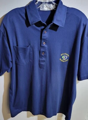Polo de golf Kangol St. Andrews Woolen Mill azul talla L Foto 1 de 3