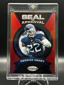 Derrick Henry 2021 Panini certificado #SA-9 sello de aprobación titanes rojos #38/99 - Imagen 1 de 4