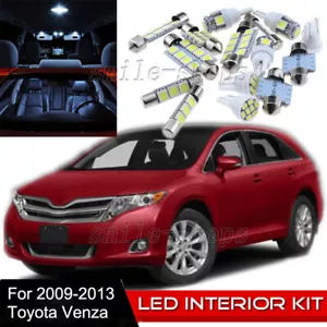 14pcs Interior LED Light Bulbs Package Kit for 2009-2013 Toyota Venza White - Picture 1 of 7