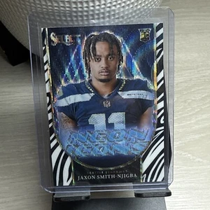 2023 Select Football Jaxon Smith Njigba Neon Icons Zebra Prizm Rookie -NI-JSN  - Imagen 1 de 2
