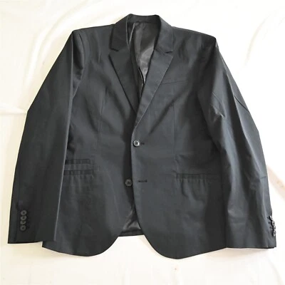 Armani Exchange Large Black Stretch Cotton Blazer Sport Coat Jacket - Image 1 of 4