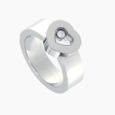 Anillo Chopard Happy Diamond oro blanco de 18 quilates Foto 1 de 4