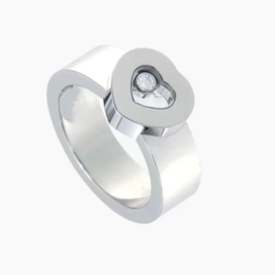 Anillo Chopard Happy Diamond oro blanco de 18 quilates Foto 1 de 4