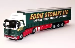 Remolque ATLAS/OXFORD 1/76 EDDIE STOBART SCANIA 420 CABINA Y LADO CORTINA EMILY KIM - Imagen 1 de 2