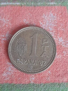Münze 1980 1 Peseta Spanien ESPANA 82  - Bild 1 von 2