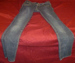 LEVIS JEANS SKINNY FIT DARK BLUE WASH JEGGINGS LOWRISE LADIES DENIM PANTS 16 R - Picture 1 of 12