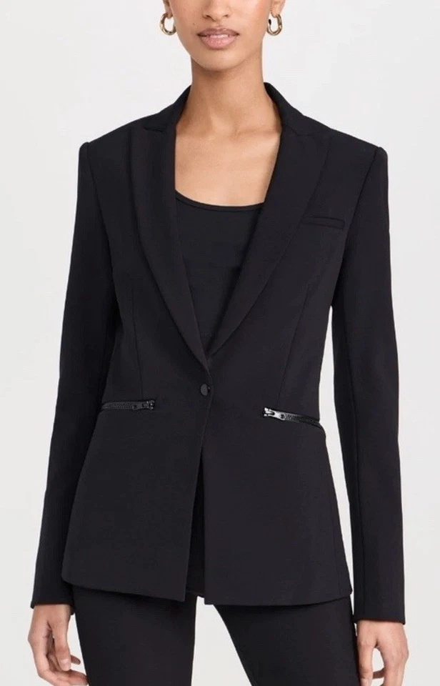 VERONICA BEARD Iconic Dickey Jacket Scuba Single Breasted Blazer Size 0 - Image 1 of 4