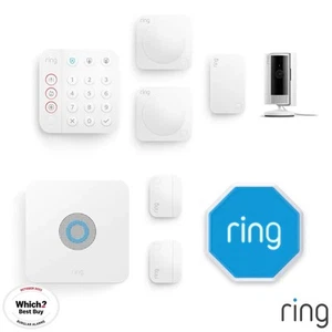 Ring 8 Piece Alarm 2.0 Camera Kit - with Siren and Indoor Camera - Picture 1 of 8
